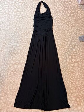 The Limited Black Halter Neck Maxi Dress